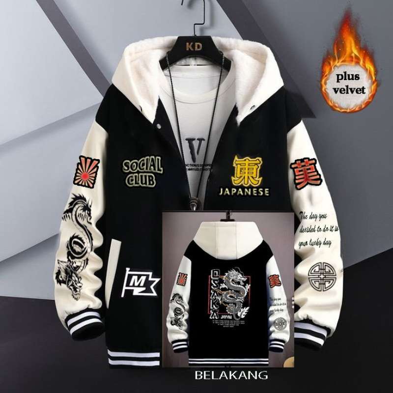 Jual Jaket Baseball Varsity Pria Wanita Vintage New Arrival Jaket Varsity Baseball Pria Fullprint Di Seller Grosir jaket Tegalluar Kab. Bandung Blibli
