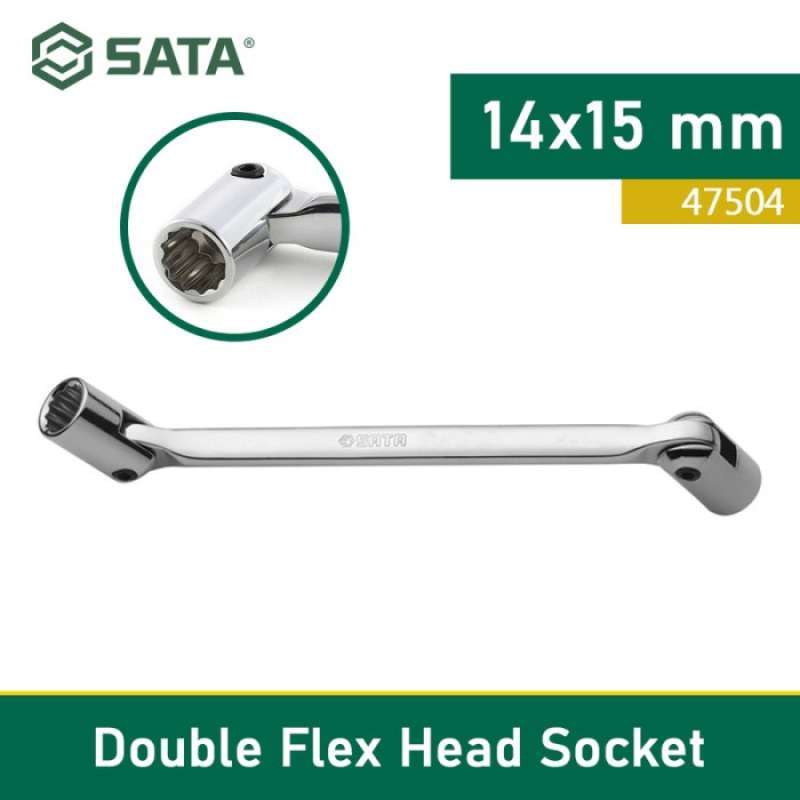 Promo Kunci Socket Fleksibel 47504 Flex Head Socket Wrench 14 X 15mm ...