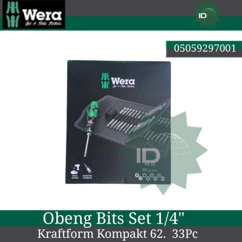 Wera Kraftform Kompakt 62, 33 -delig - 1 stuk(s) - 05059297001