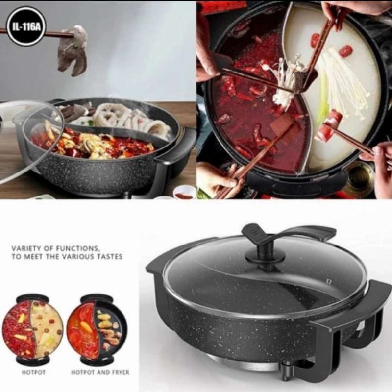 Promo Elektric Grill Shabu Idealife Panci Listrik Shabu Shabu Il 116a ...