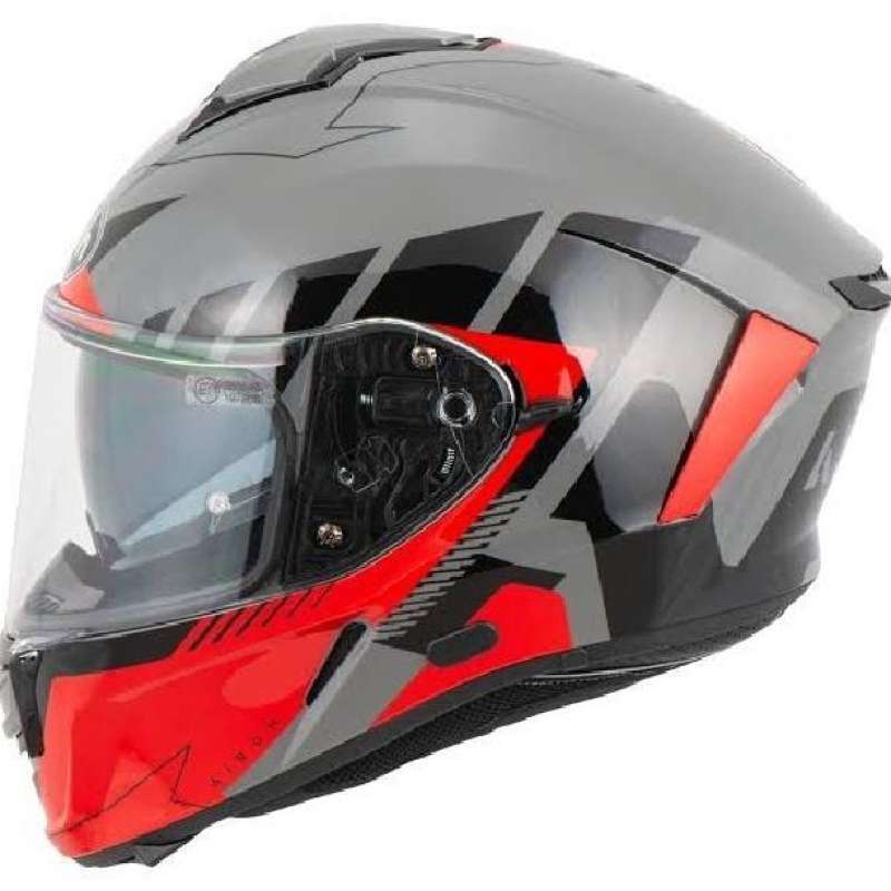 AIROH SPARK 2 Motorradhelm - Shadow Red Gloss, Größe M, ECE 22.06