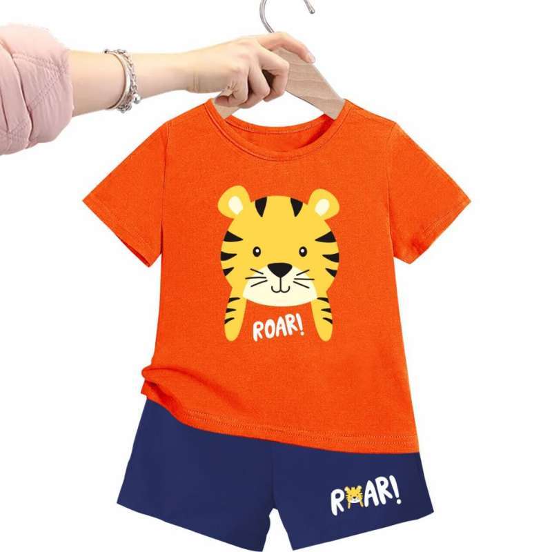 Pipiniko Jersey Print Tiger Pakaian Setelan Anak Laki-laki main image 0