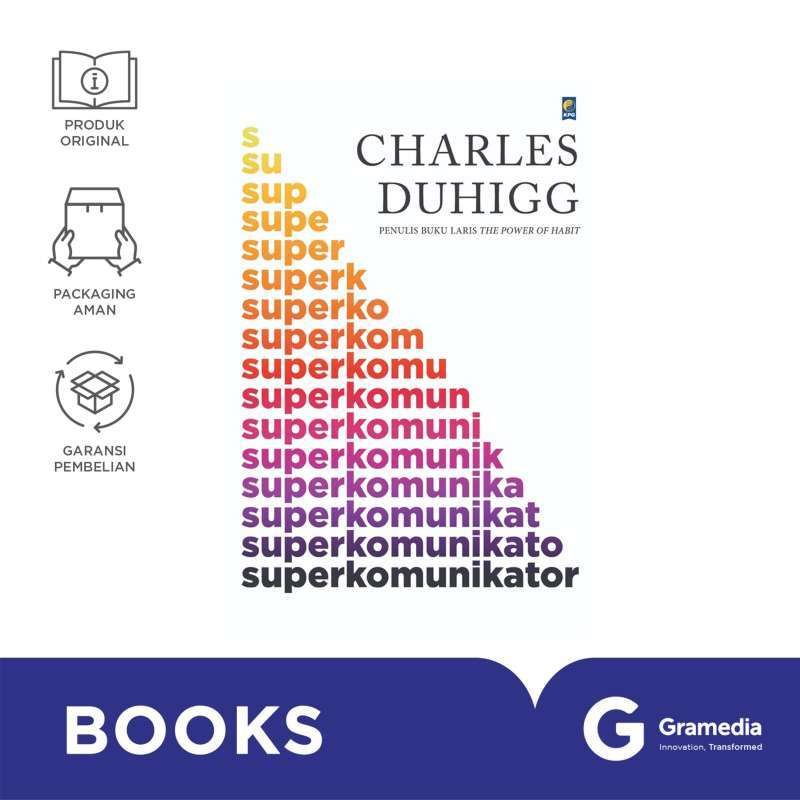 Jual Buku Superkomunikator (charles Duhigg) Penulis Buku The Power Of