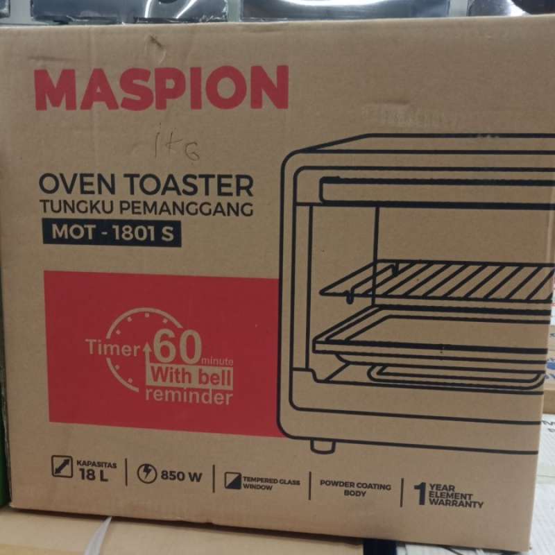 Promo Oven Toaster Listrik Maspion Mot-1801s(putih) Diskon 23% Di ...