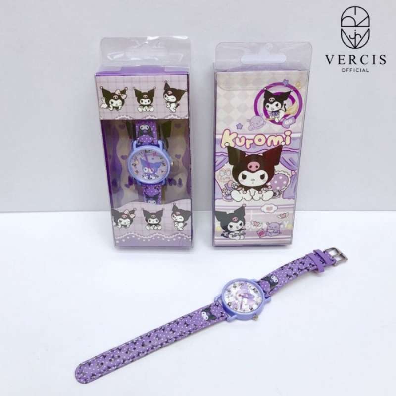 Jual Jam Tangan Anak Perempuan Sanrio Karakter Kuromi Cinnamoroll