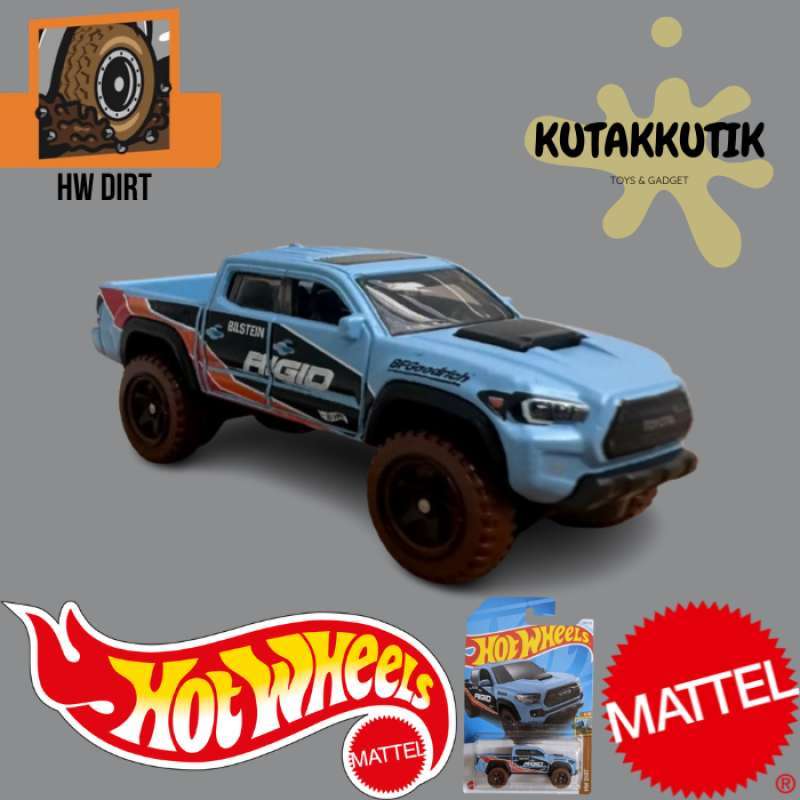 Hot Wheels 2024 #198 HW Dirt &ndash; Toyota Tacoma Blu 2020 Scala 1:64, Nuovo In Scatola