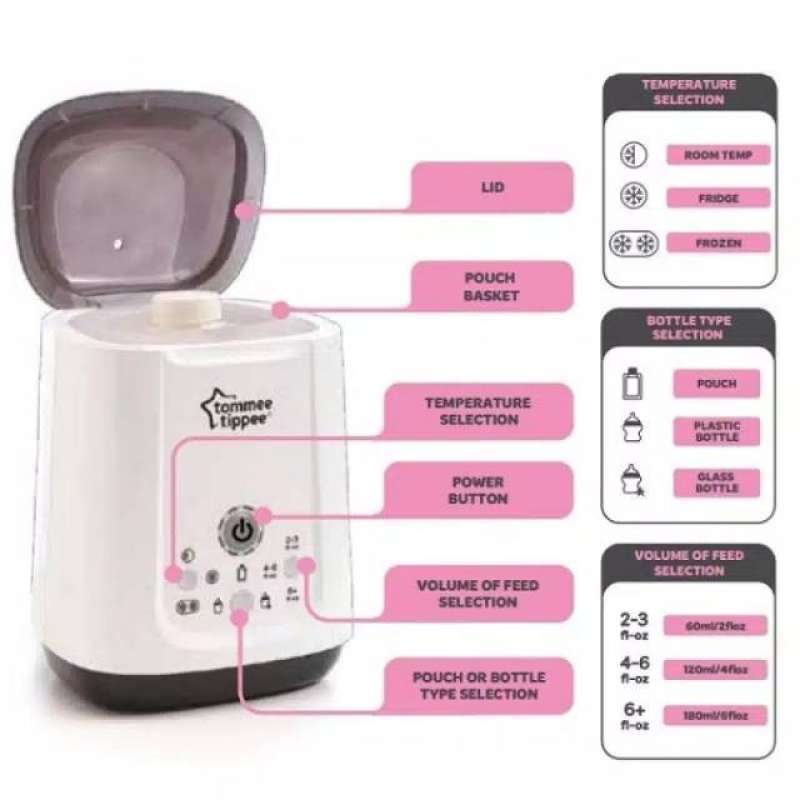 Food Warmer Tommee Tippee Pump And Go Bottle Warmer Instructions - Main Image
