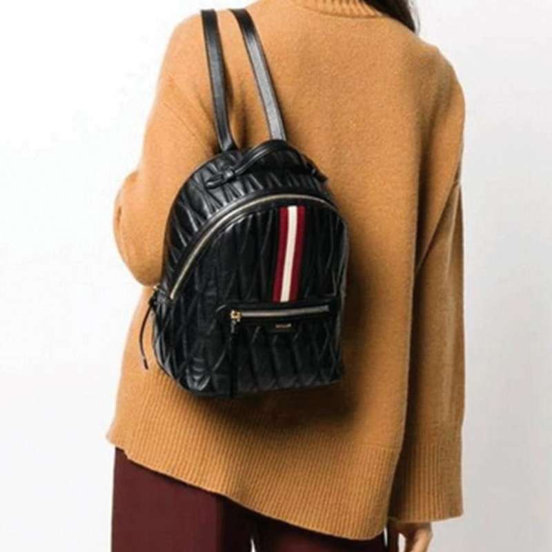 bally daffi quilted leather backpack BALLY Daffi Quilted Leather Backpack
