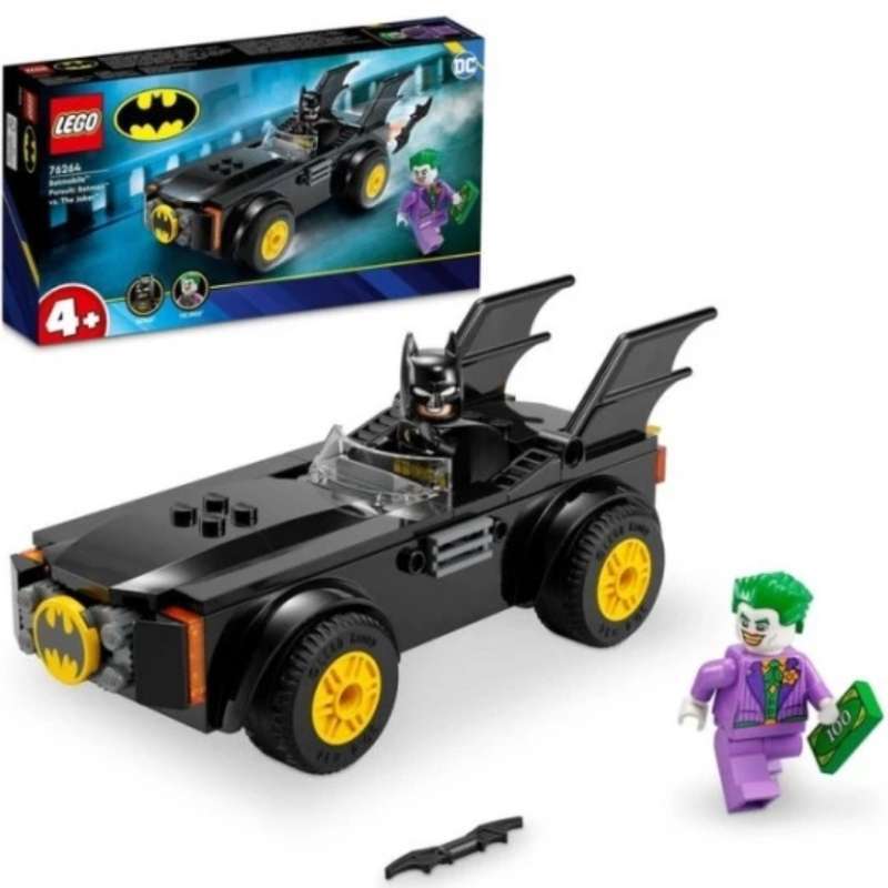 LEGO DC Superheroes 76264 Batmobile Pursuit Batman vs The Joker Set  Juniors Building Kid Car Toy Movie Comic Classic Motorcar Mobil Mainan Anak  Ori
