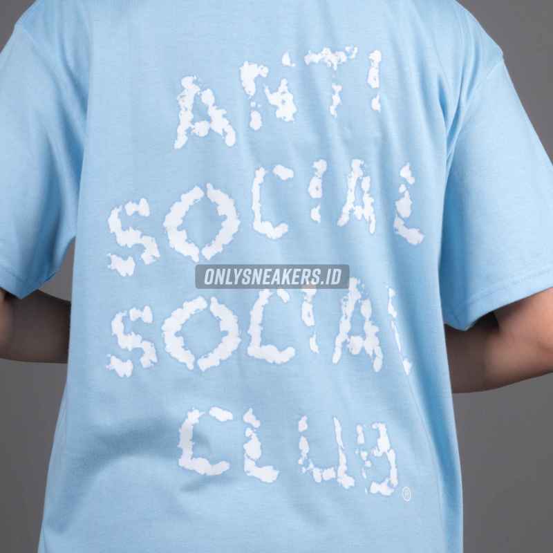 Jual Anti Social Social Club Club Partly Cloudy Blue Tee (100