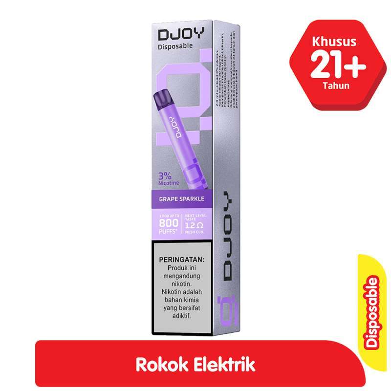 Jual Djoy Disposable Rokok Elektrik Grape Sparkle 2 Ml Di Seller ...