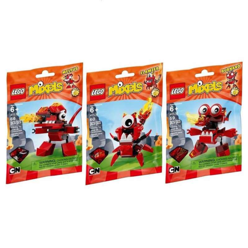 Flamzer Mixels Lego Mixels 41531 Flamzer Series 4- COMPLETE UK