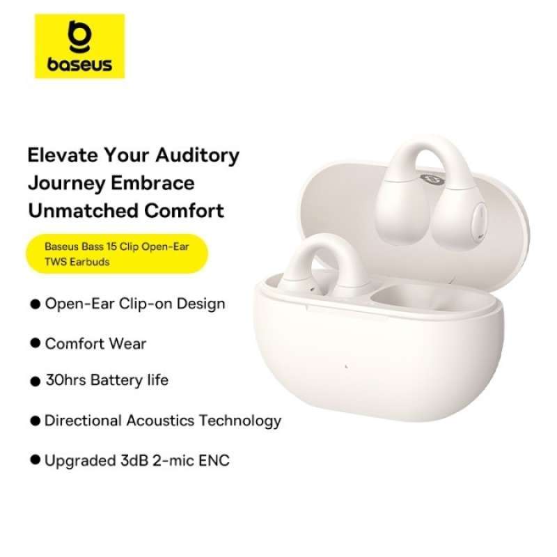 Baseus Earbuds Bass 15 Clip Open-Ear TWS - Main Image