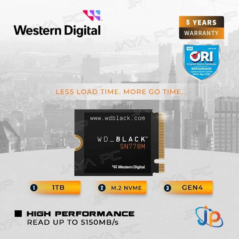 WD Black SSD SN770M Pcie Gen4 Nvme 2230 1TB WD M2 1TB