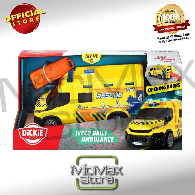 Dickie Toys Iveco Daily Ambulance Opening Door DIK203713014