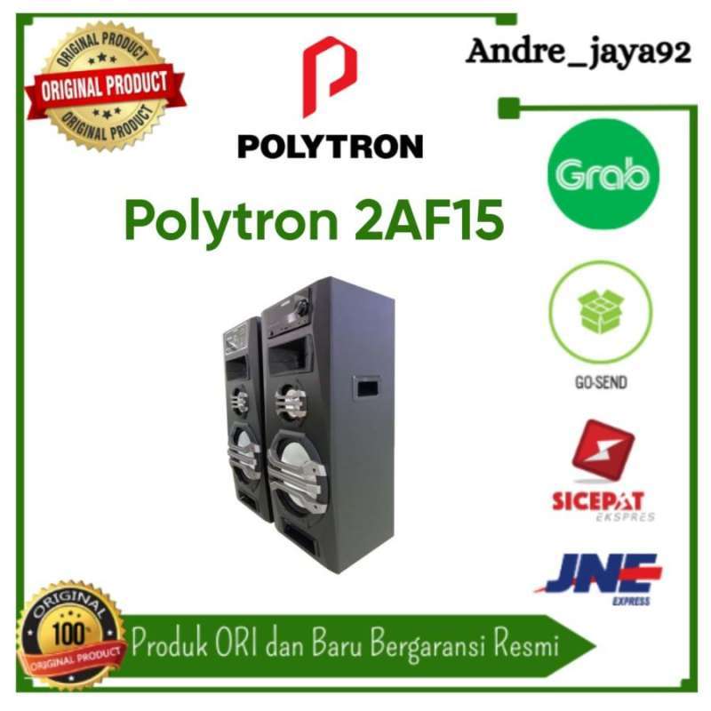 Polytron Bluetooth Speaker Aktif PAS-2AF15, Woofer 12 dan Super Bass, Cocok untuk Karaoke Keluarga, Didukung Polytron Audio Connect App dan Lampu Ambient