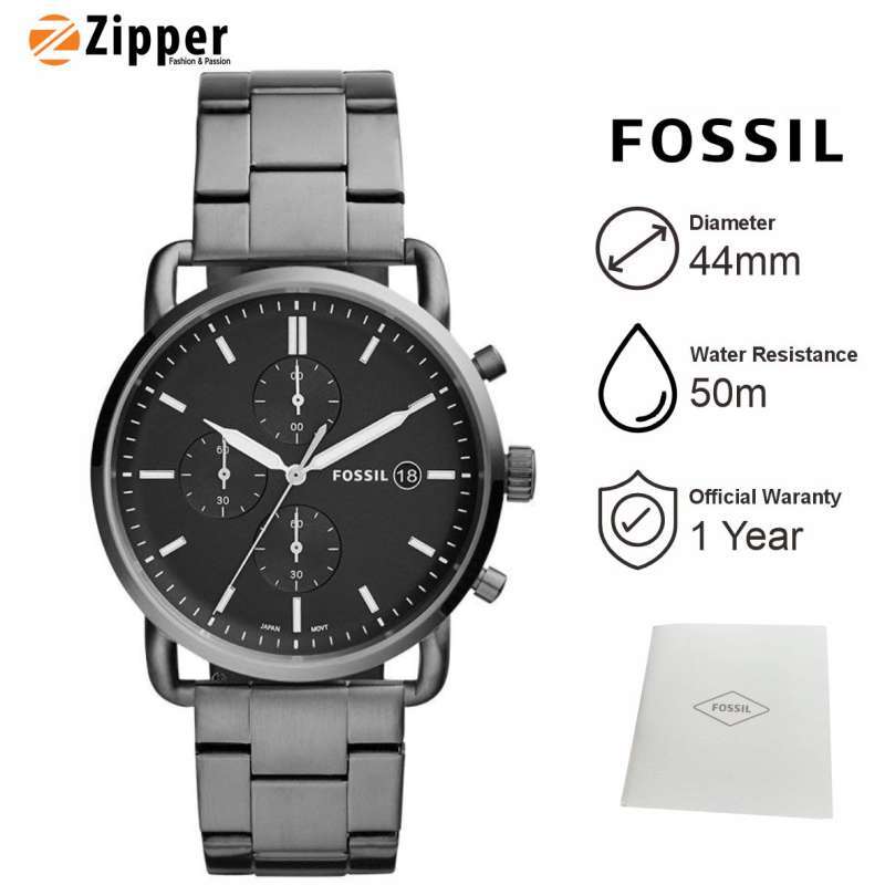 Jual Jam Tangan Pria Fossil Fs5400 The Commuter Chronograph Smoke