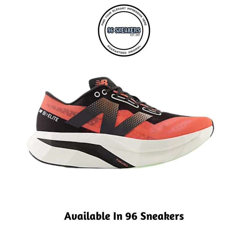 Sepatu Lari Pria NewBalance FuelCell SuperComp Elite v4 Black Red  (MRCELEP4) ORIGINAL