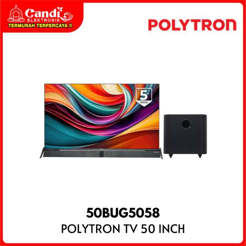Promo Polytron 4k Uhd Smart Cinemax Soundbar Google Tv 50 Inch