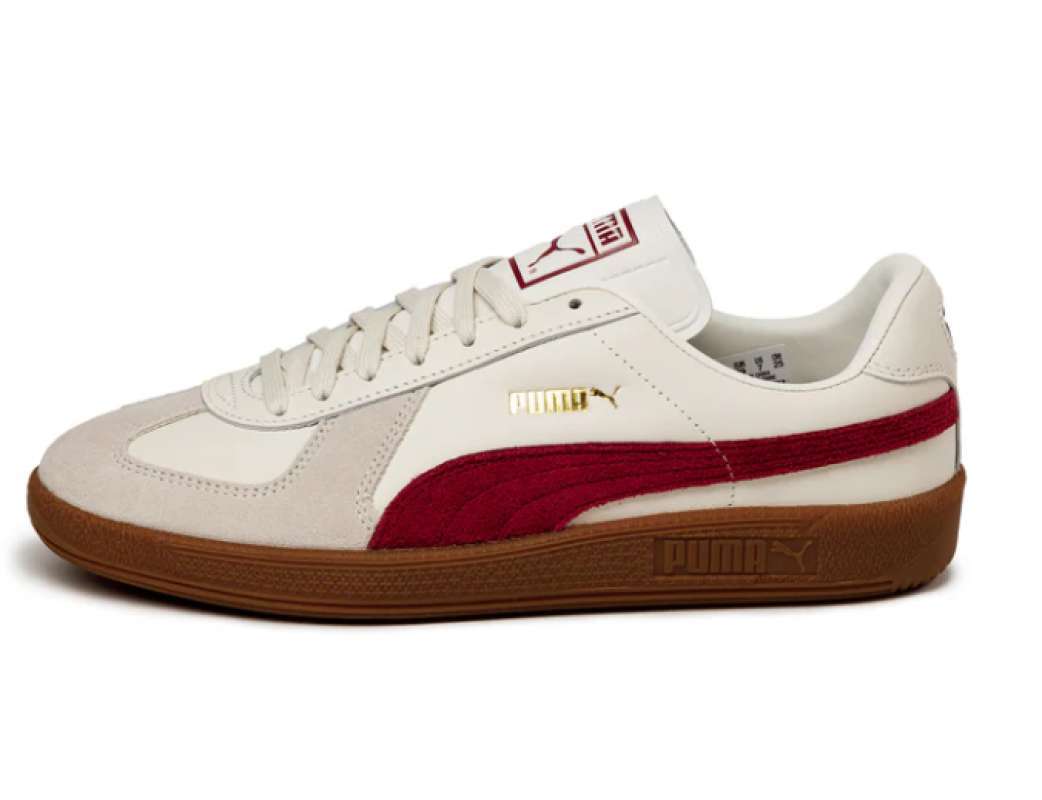 Sepatu Casual PUMA Army Trainer Warm White-Intense Red 386607 18