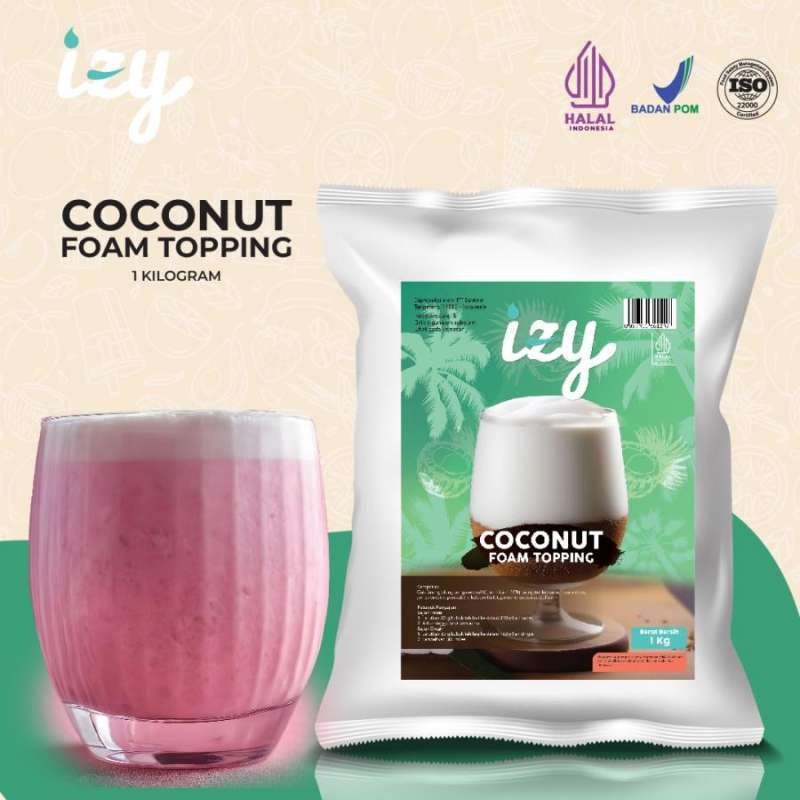 Promo Izy Premix Powder Coconut Foam - Bubuk Premix Topping Kelapa 1 Kg ...