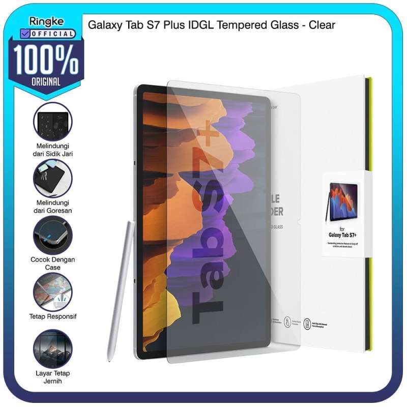 Screen Protector Tempered Glass Tab S7 Plus Tab S8 Ultra Paper Touch Easy  Slide Full Cover Pelindung Layar Anti Gores Cover Free Installation Tools