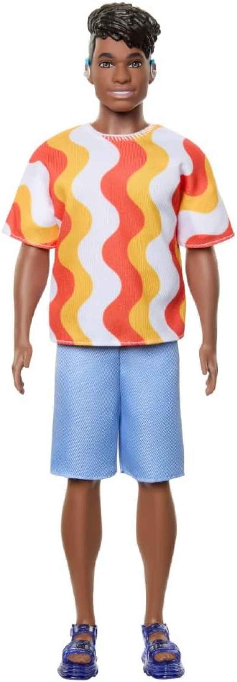 Promo Mattel Barbie Ken Fashionistas Doll #220 With Behind The Ear