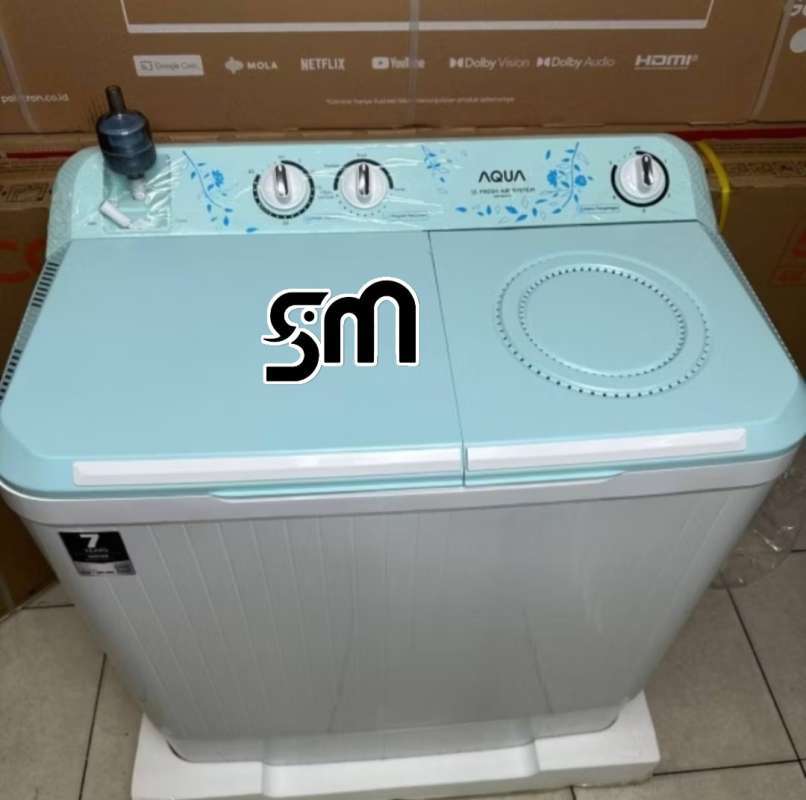 Jual Mesin Cuci Aqua Qw-8031ht 8 Kg 2 Tabung Qw8031ht Washing Twin Tube ...