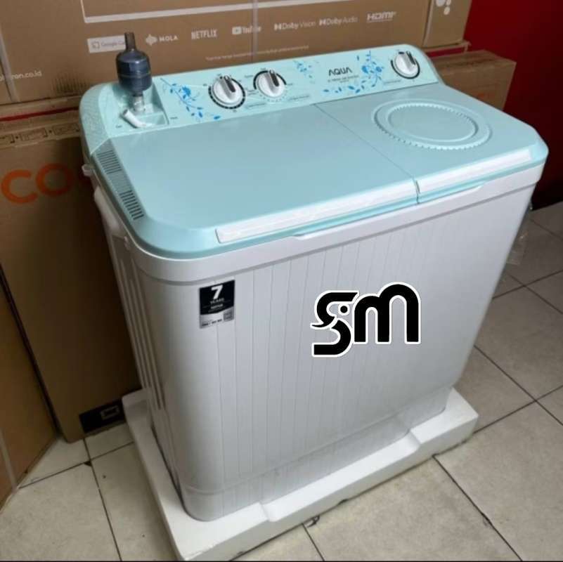 Jual Mesin Cuci Aqua Qw-8031ht 8 Kg 2 Tabung Qw8031ht Washing Twin Tube ...