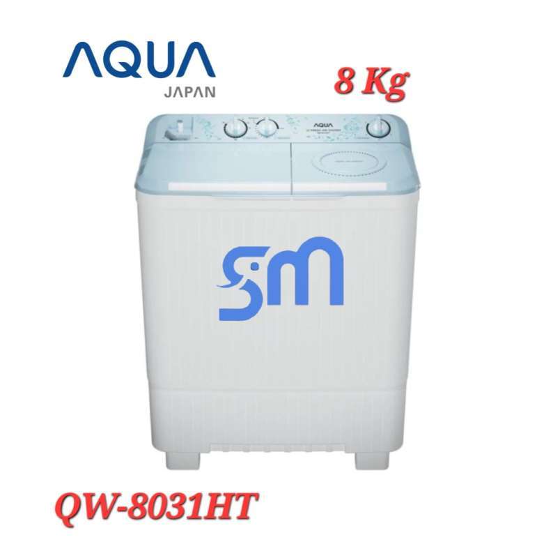 Jual Mesin Cuci Aqua Qw-8031ht 8 Kg 2 Tabung Qw8031ht Washing Twin Tube ...