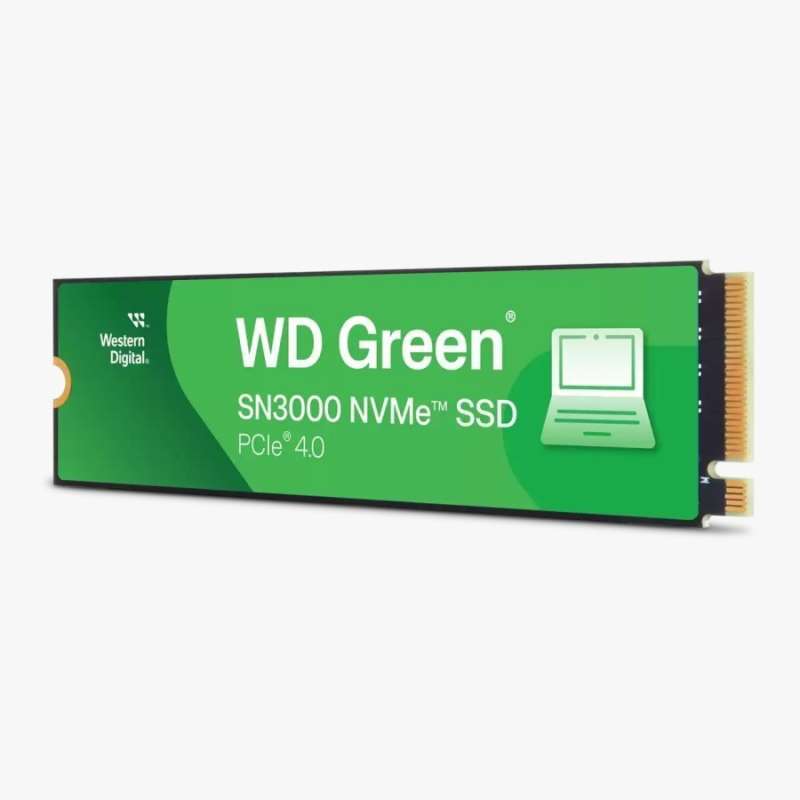 Promo Wd Ssd Green Sn3000 Nvme 2280 Ssd Internal 2tb Pcie Gen - Main Image