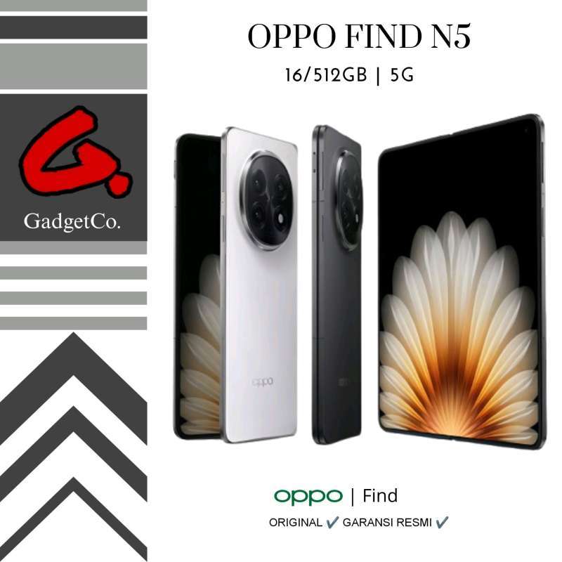 Jual OPPO Find N5 5g 16/512gb Garansi Resmi - Misty White Di Jual OPPO Find N5 5g 16/512gb Garansi Resmi - Misty White Di