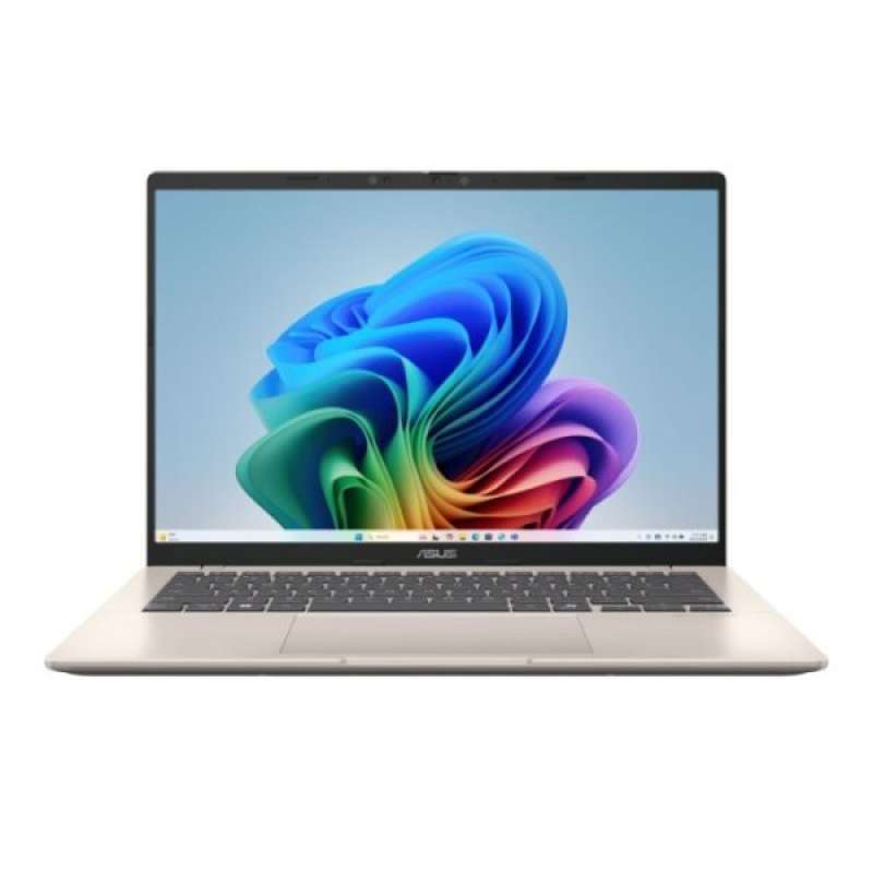 ASUS Vivobook 14 Laptop dengan Snapdragon X1 dan RAM 16GB, SSD 512GB dan Layar 14 Anti-Glare. Cocok untuk Pelajar dan Hiburan di rumah