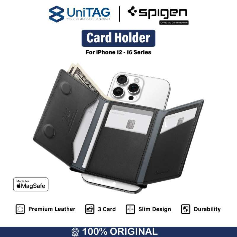 Spigen Smart Fold  MagFit  Magnetic Wallet Card Holder, MagSafe With Kickstand Compatible With Iphone 14 Iphone 13 And Iphone 12 Models Black Amp02746 - View #9