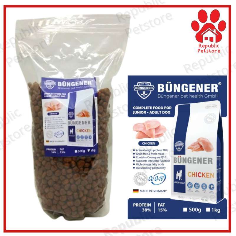 Dry Dog Food Bungener Complete Repack 1Kg Germany Grain Free Fresh Meat