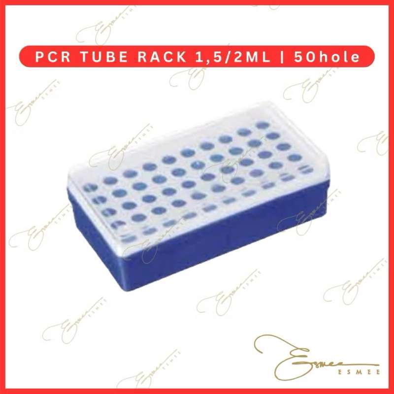 Jual Pcr Tube Rack Rak Microtube 1,5ml / 2ml Rak Micro Tube Dg Tutup 50 ...