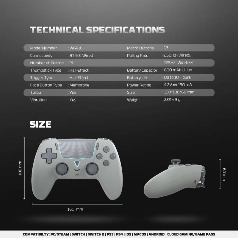 Jual Fantech Gamepad Wireless Nova Ii Wgp16 Hall Effect Analog ...