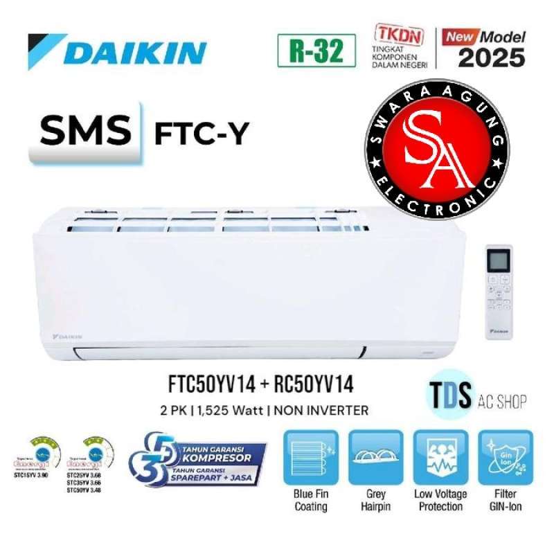 Ac Split PK Daikin Super Mini Split Type FTC-50YV14 Unit Only MEDAN 
