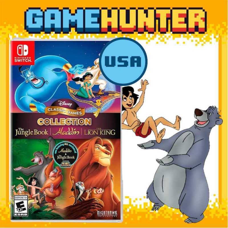Nintendo Switch Disney Classic Collection The Jungle Book Aladdin The Lion  King