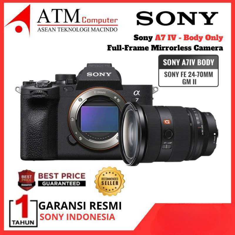 Sony A7IV Body Sony Alpha A7 IV Mirrorless Camera Garansi Resmi