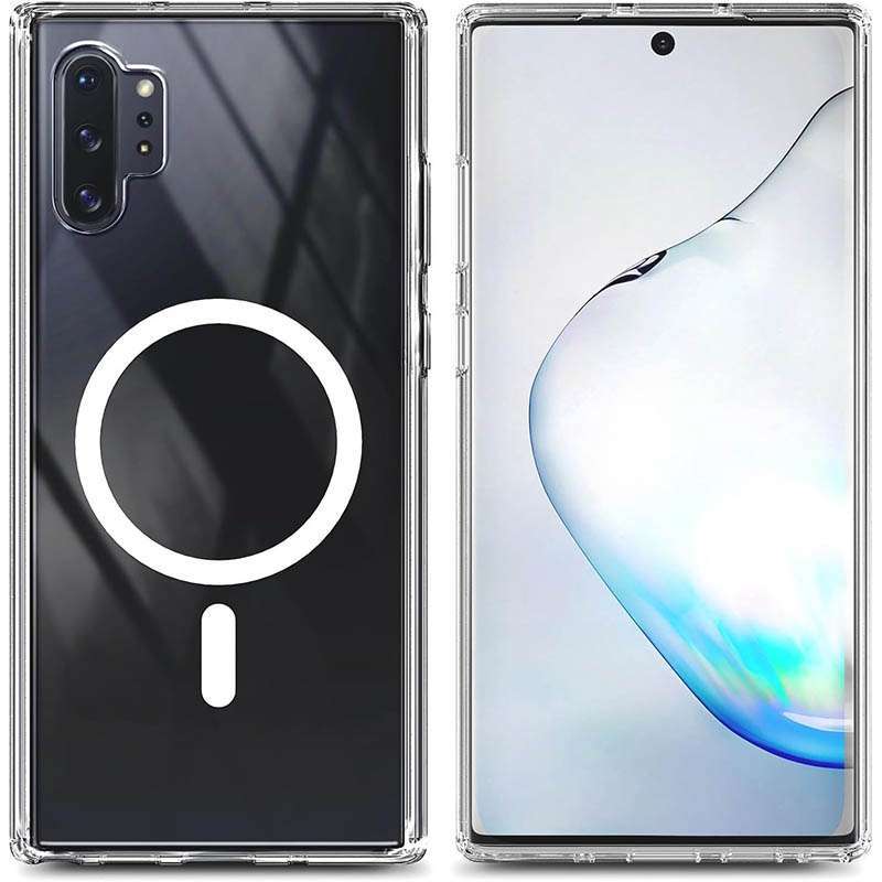 Crystal Armor Mag Case Samsung Galaxy Note 10 Plus Magsafe Clear Acrylic  Hybrid Magsafe Ring Plate For Magnetic Magnet HP Holder