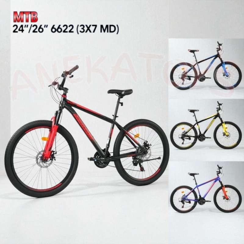 Jual Sepeda Gunung Mazara 6622 Mtb Remaja - Dewasa 24/26 Inch Hi 