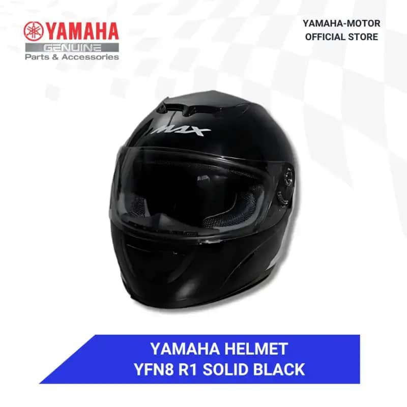 Jual Yamaha Helmet Yfn8 R1 Solid Black Xl Di Seller Yamaha Motor