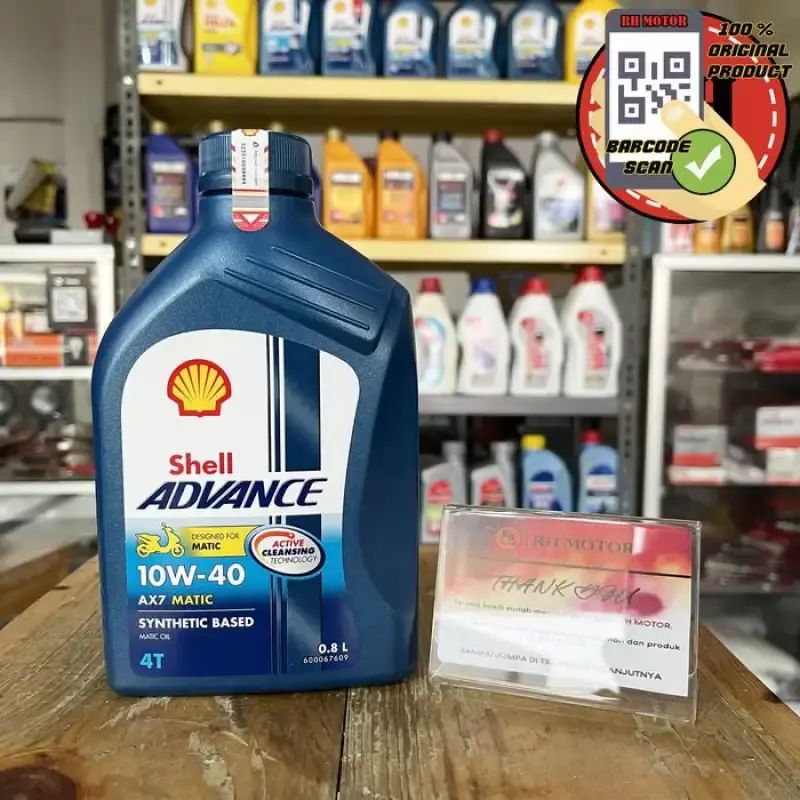 Oli Shell Ax7 Jual Oli Motor Shell Advance Ax7 Scooter Matic (10w-40) (0.8l) Di ...
