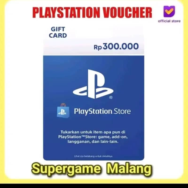 PSN Wallet PS4 300K Gift Card IDR