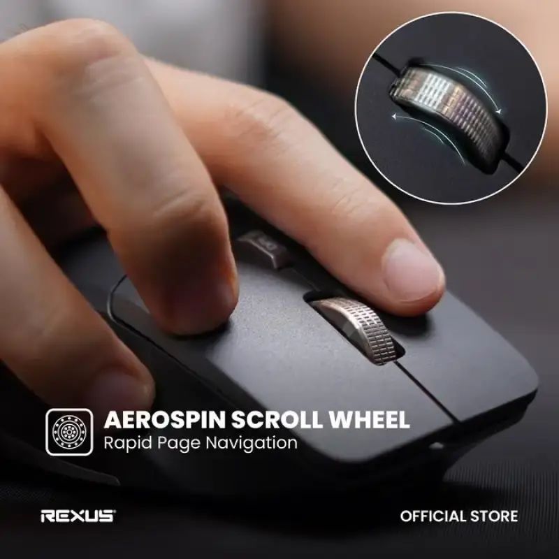 Jual Mouse Rexus Flow Qz30 Wireless Silent Click | Ergonomic Office ...