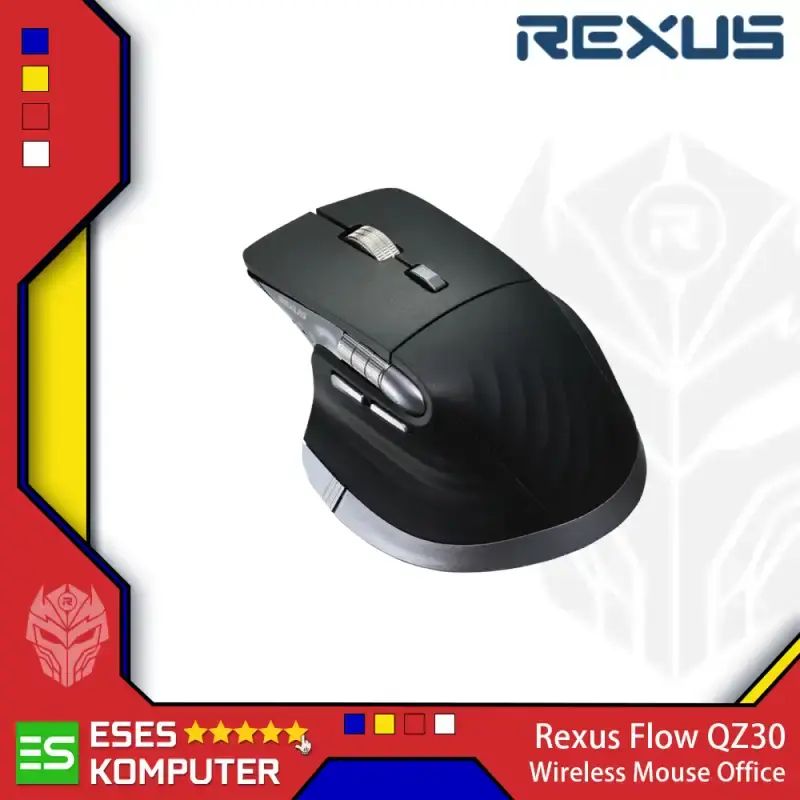 Jual Mouse Rexus Flow Qz30 Wireless Silent Click | Ergonomic Office ...