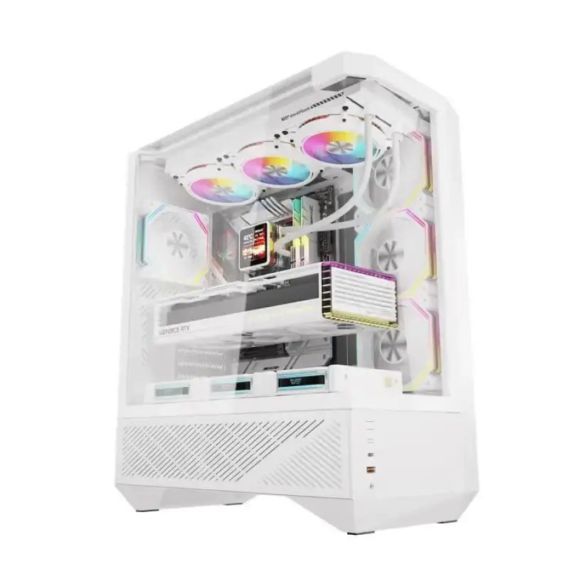 Jual Darkflash Dy460 Atx Pc Casing [termasuk 4 Fan Argb] / Casing Pc ...