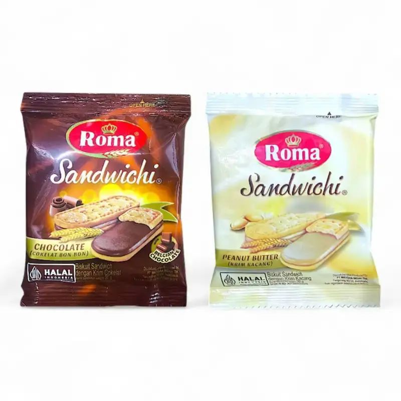 Jual Biskuit Roma Sandwichi [1 Renteng : 10 Sachet X 20g] Biskuit Lapis ...