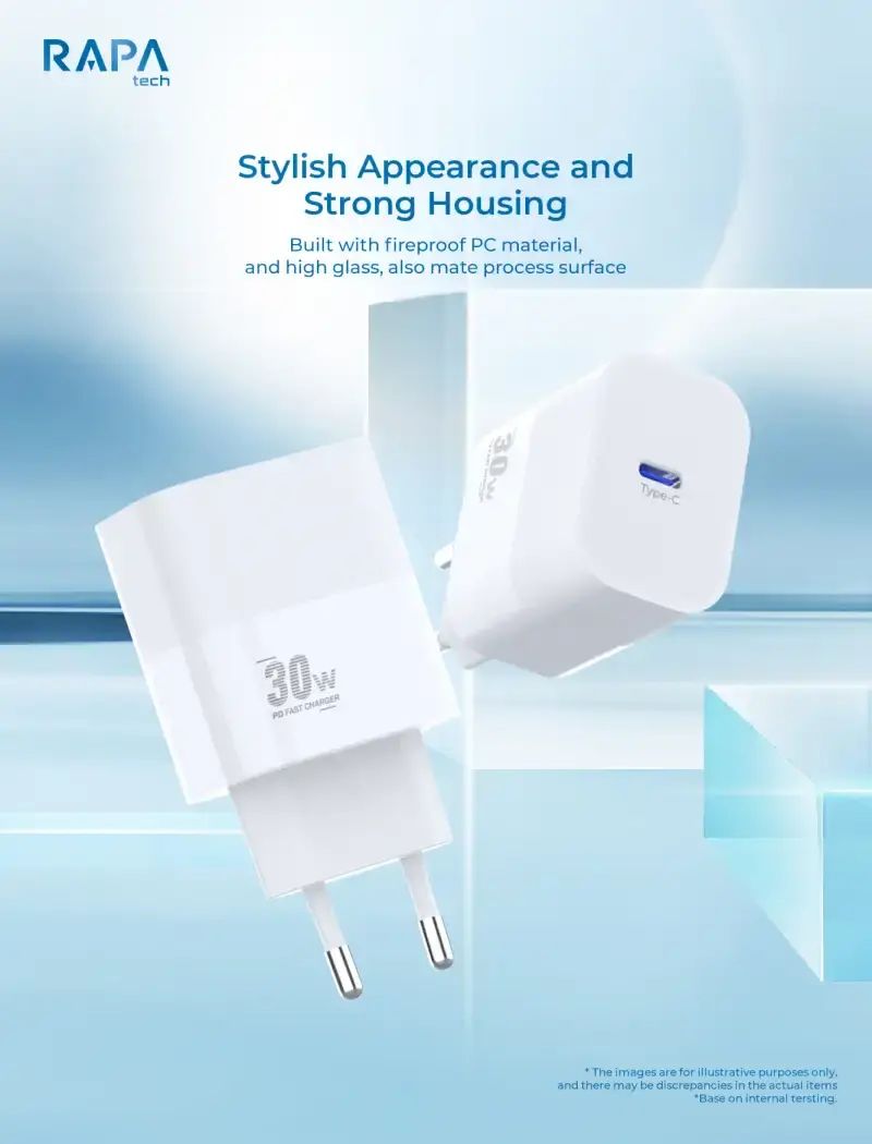Charger Rapa Tech Promo Rapatech Charger Power Ii Pd 30W Fast Charging - Ch1080 Diskon 9% ...